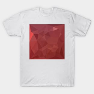 Amaranth Purple Abstract Low Polygon Background T-Shirt